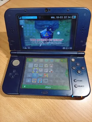 Nintendo 3DS XL Azul - Juego Zelda Ocarina of Time