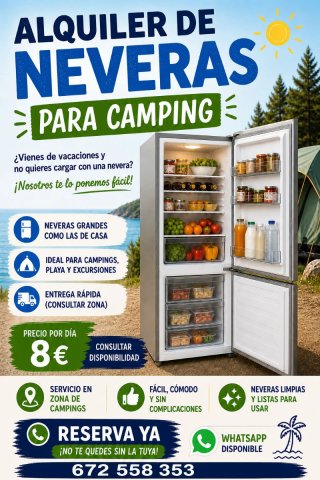 Alquiler Nevera por Días
