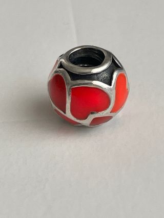 Charm Pandora Corazones Rojos