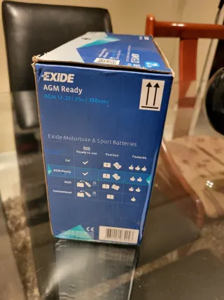 Batería Moto Exide AGM Ready 21Ah 12V