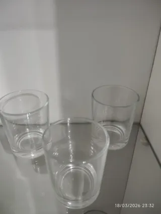Set de 3 chupitos de cristal