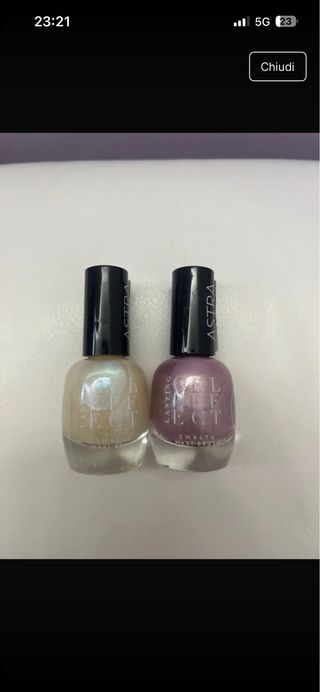 Smalti Astra Gel Effect Oro e Viola