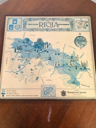 Marqués de Cáceres Cuadro Mapa Rioja