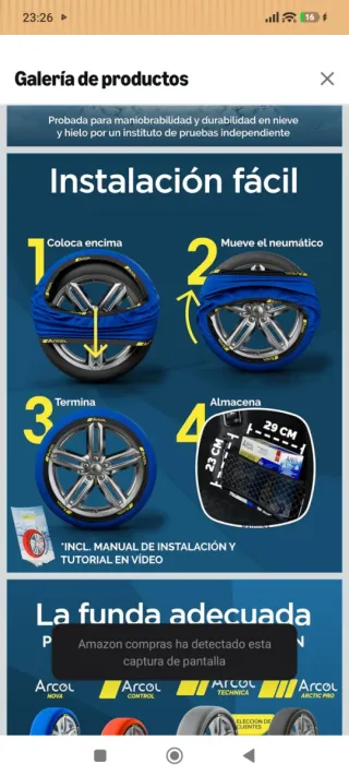Fundas de neumático ARCOL para nieve