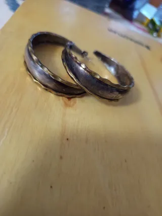 Pendientes Aro Plata y Latón