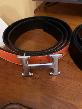 Cinturones Negro y Naranja con Hebilla