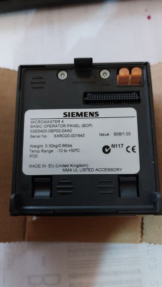 Siemens Micromaster 4 Panel Operador BOP