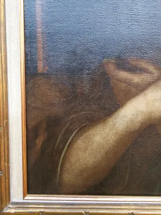 ÓLEO SOBRE LIENZO SIGLO XVII - Reentelado