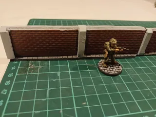 Tapia de ladrillo alta