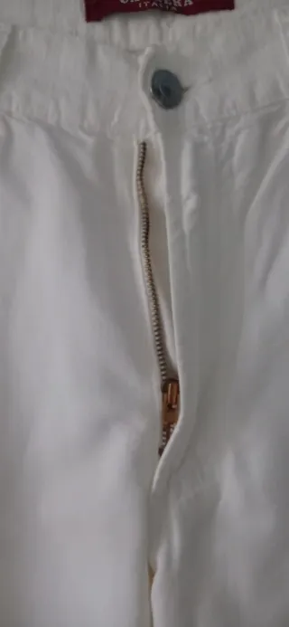 Pantaloni Carrera Uomo Taglia 48 Cotone Bianco