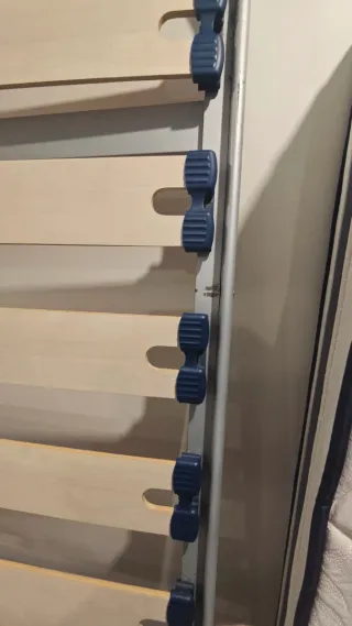 Somier 90x190 Hierro + 4 Patas Madera