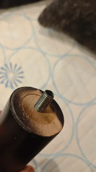 Somier 90x190 Hierro + 4 Patas Madera