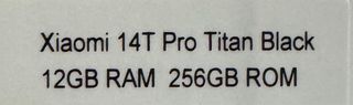 Xiaomi 14T Pro Negro