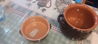 Set Pentole Terracotta + Terrina Marrone Arancio