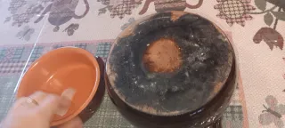 Set Pentole Terracotta + Terrina Marrone Arancio