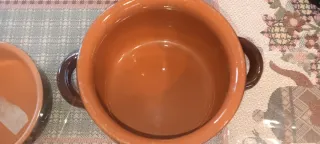 Set Pentole Terracotta + Terrina Marrone Arancio