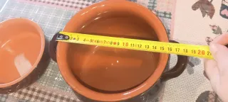 Set Pentole Terracotta + Terrina Marrone Arancio