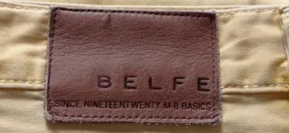 Pantaloni uomo Belfe cotone giallo taglia 46