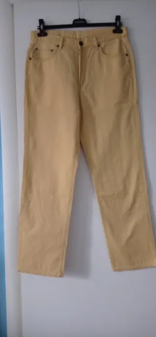 Pantaloni uomo Belfe cotone giallo taglia 46