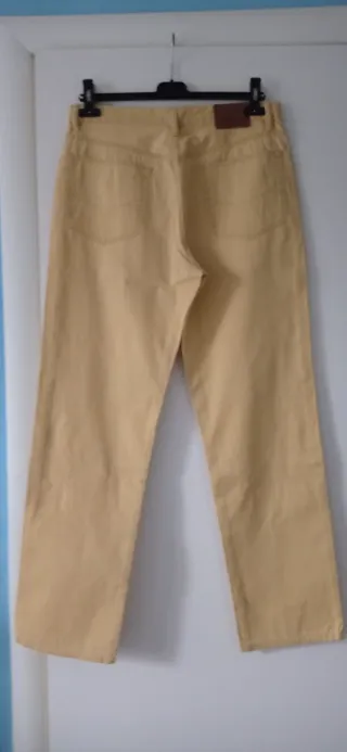 Pantaloni uomo Belfe cotone giallo taglia 46