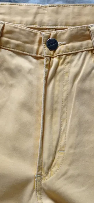 Pantaloni uomo Belfe cotone giallo taglia 46