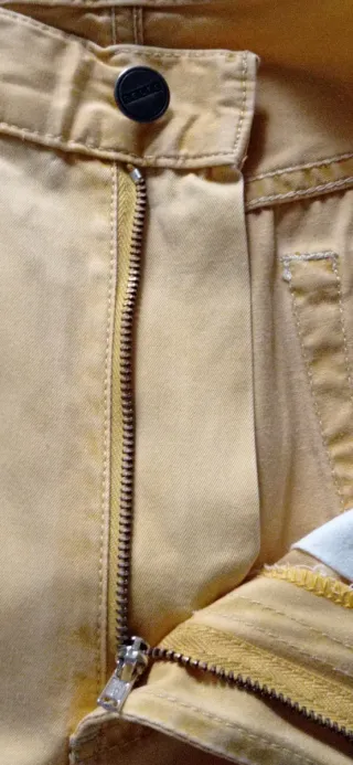 Pantaloni uomo Belfe cotone giallo taglia 46