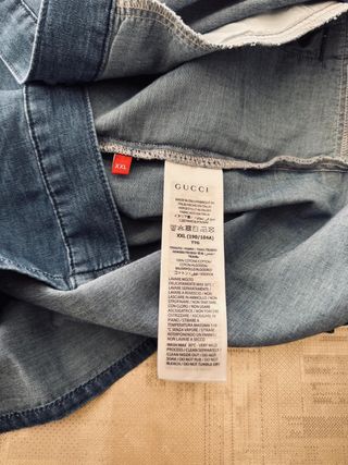 Camisa vaquera Gucci Talla XXL