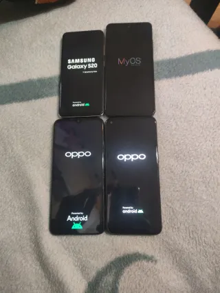 Lote 4 Móviles: Samsung S20, ZTE Axon 30, Oppo A54