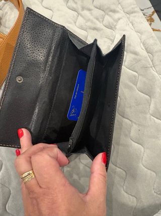 Cartera de piel Ubrique grande negra