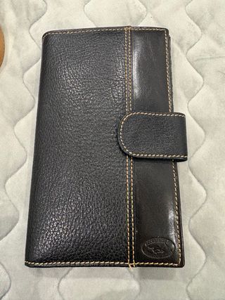 Cartera de piel Ubrique grande negra