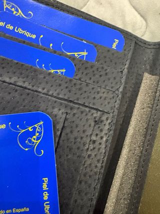 Cartera de piel Ubrique grande negra