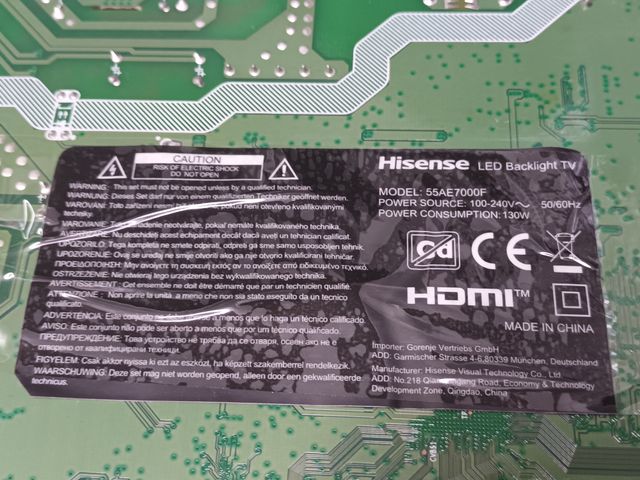 HISENSE 55AE7000F, KIT TIRAS LED, (ref,153)