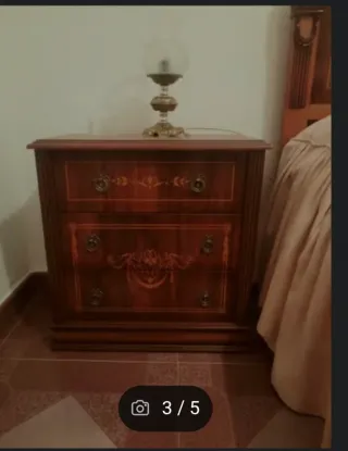 Dormitorio completo madera oscura