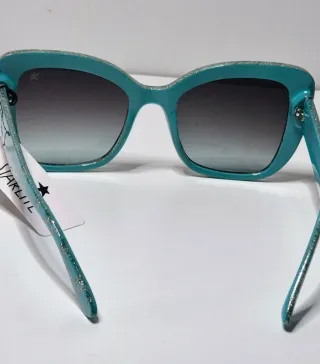 Gafas de sol Starlite verde agua con glitter
