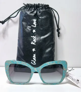 Gafas de sol Starlite verde agua con glitter