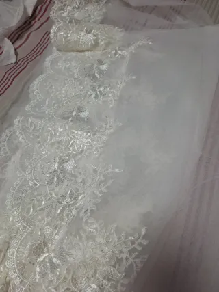 Velo de Novia Encaje Blanco