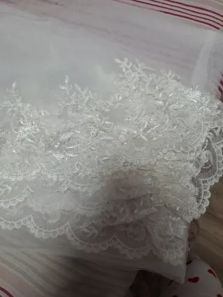 Velo de Novia Encaje Blanco