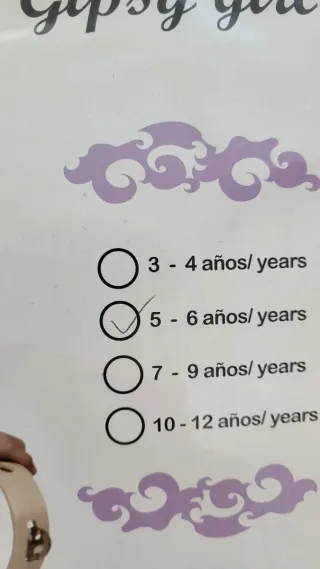 Disfraz Gitana Niña 5-6 Años