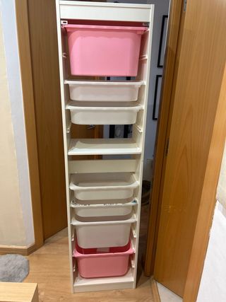 Cajonera organizadora Ikea rosa