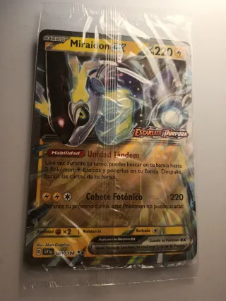 Carta Pokémon Miraidon ex (Tamaño Grande) NUEVO