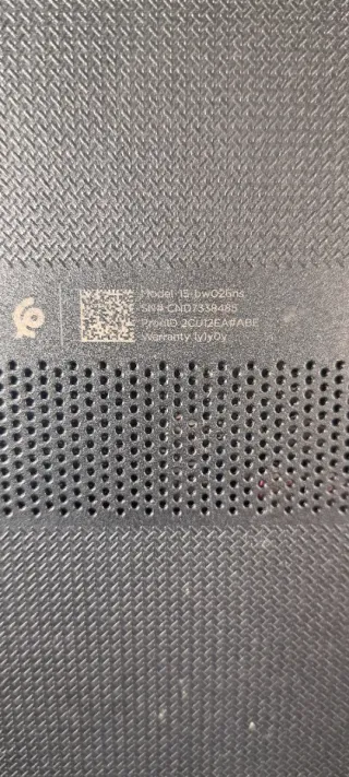 Ordenador HP Negro.  Como nuevo.