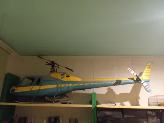 Maqueta RC Ecureuil Vario Mecánica OS 60