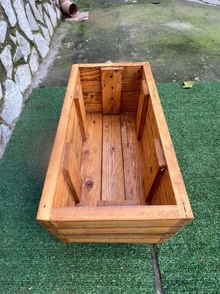 Fioriera in legno da esterno