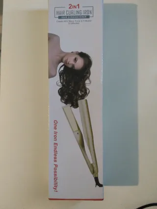 Plancha de pelo 2 en 1 rizador y alisador