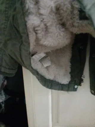 Giubbotto ragazza verde con cappuccio