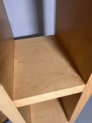 Estantería IKEA LACK madera roble.