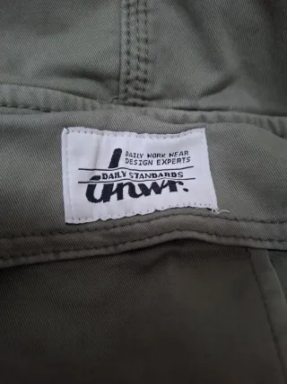 Pantalón Cargo Zara Verde Talla 40