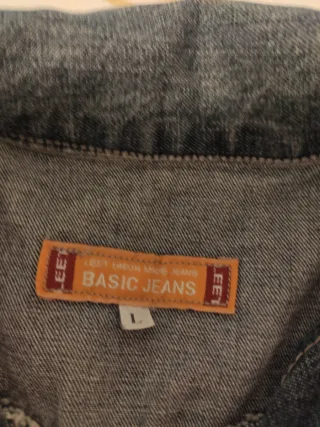 Vestido tejano largo mujer