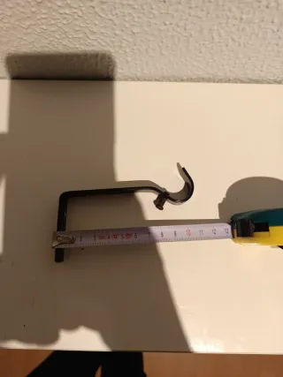 3 Barras de cortina metálicas varias medidas