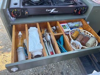 Mueble Camper COMPLETO 135cm + Cocina + Agua